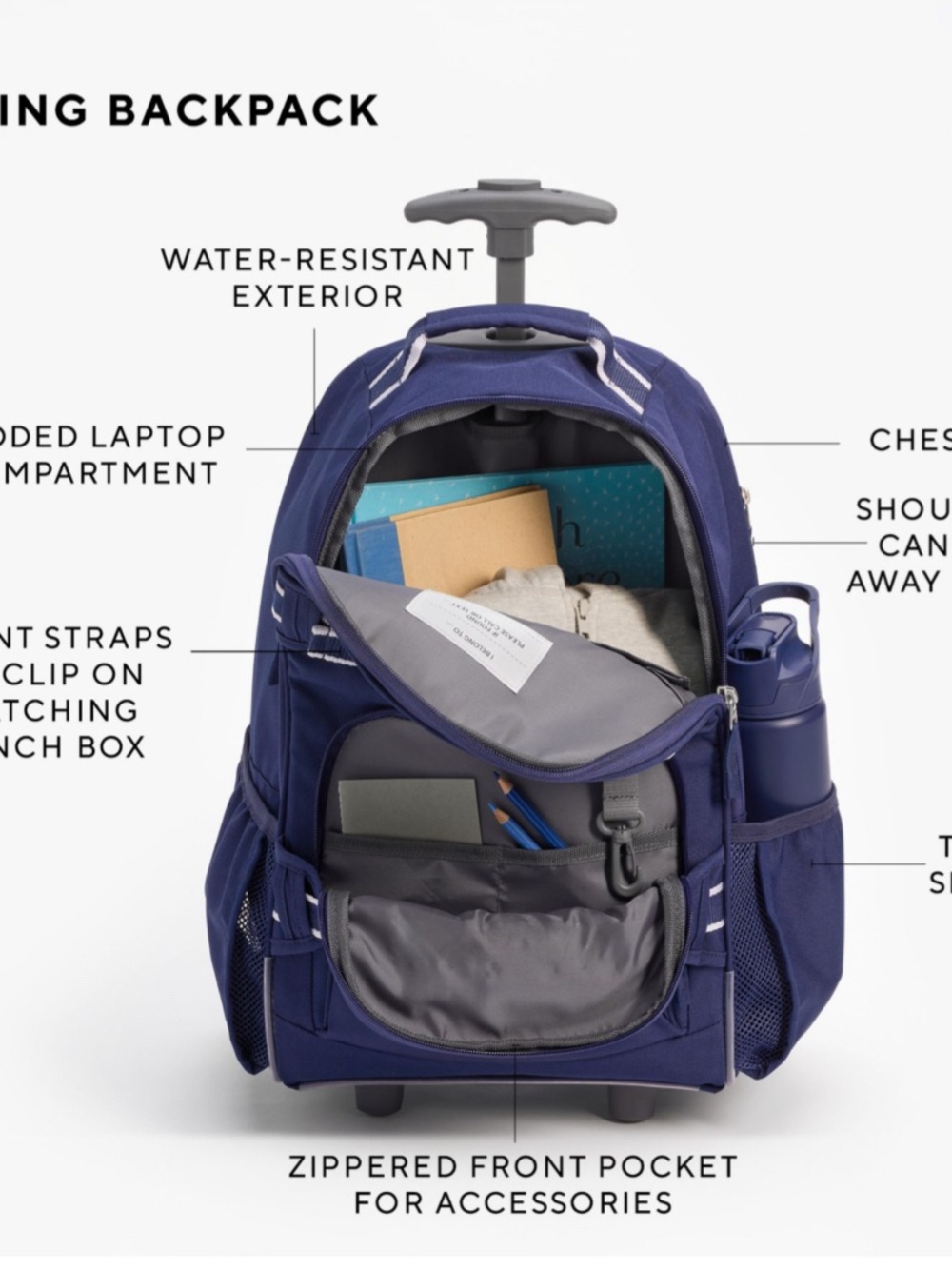 Pottery Barn Lavender Rolling Mackenzie Backpack - Picture 5 of 5